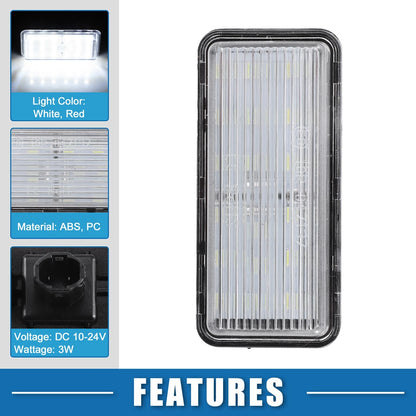 2 x White LED License Plate Light for Toyota Land Cruiser
