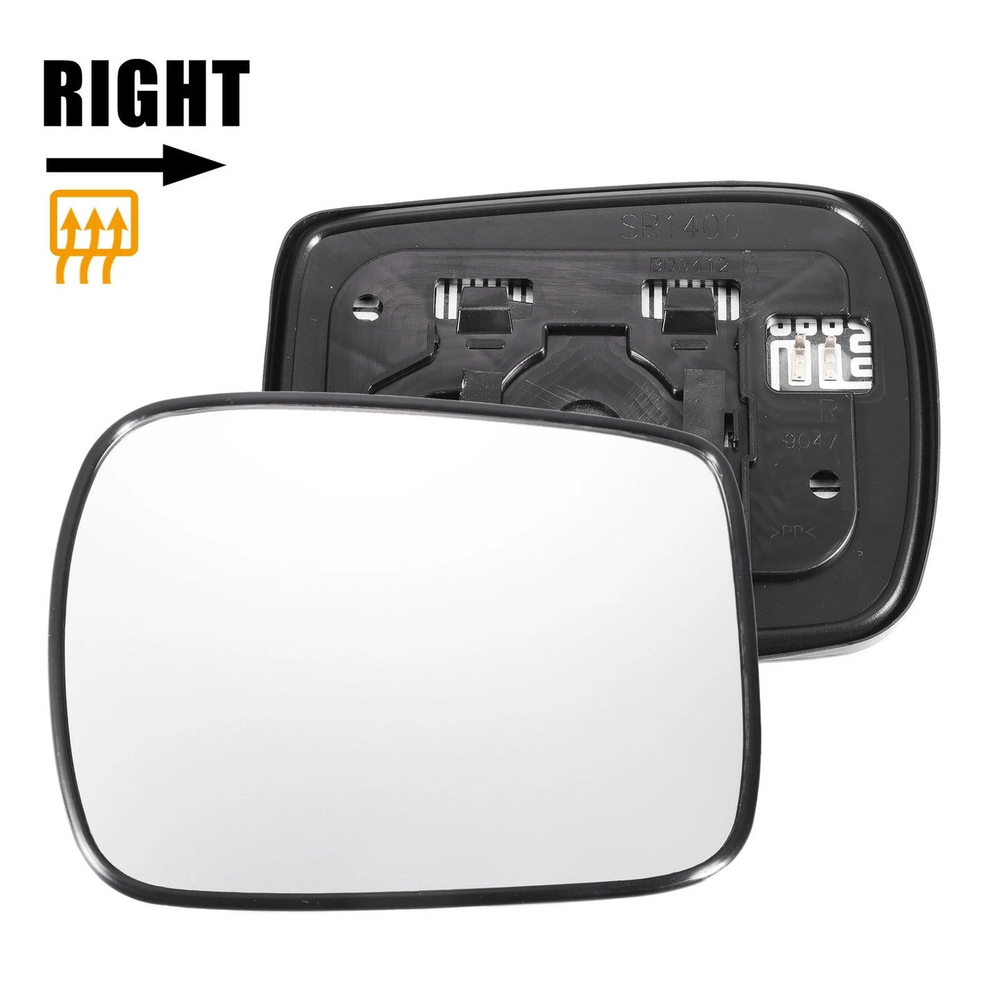 Right Side Heated White Mirror Glass for Honda Accord (2011-2013)