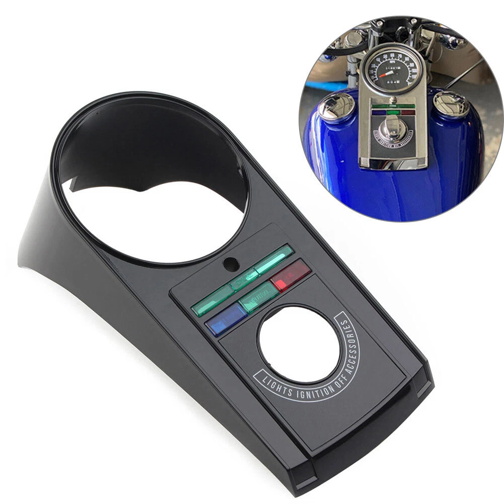Speedometer Dash Panel Cover Kit for Harley Softail 1991-1995 Black