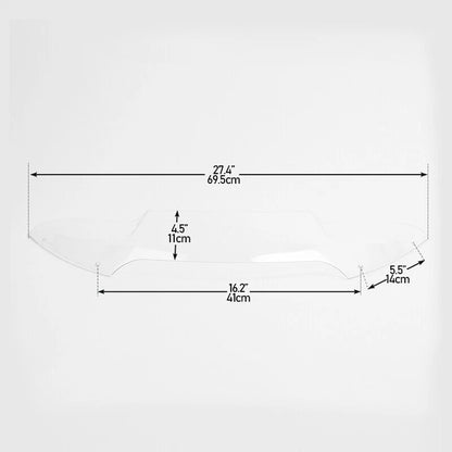 4.5" Clear Flare Windshield for Harley Road Glide FLTR (2015-2023)