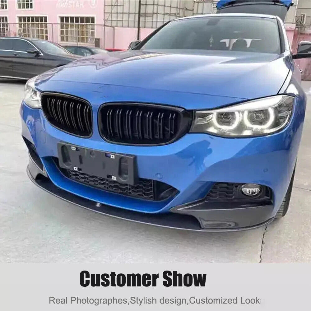 Carbon Style Front Bumper Splitter Lip for 2014-2019 BMW F34 (2014-2019)