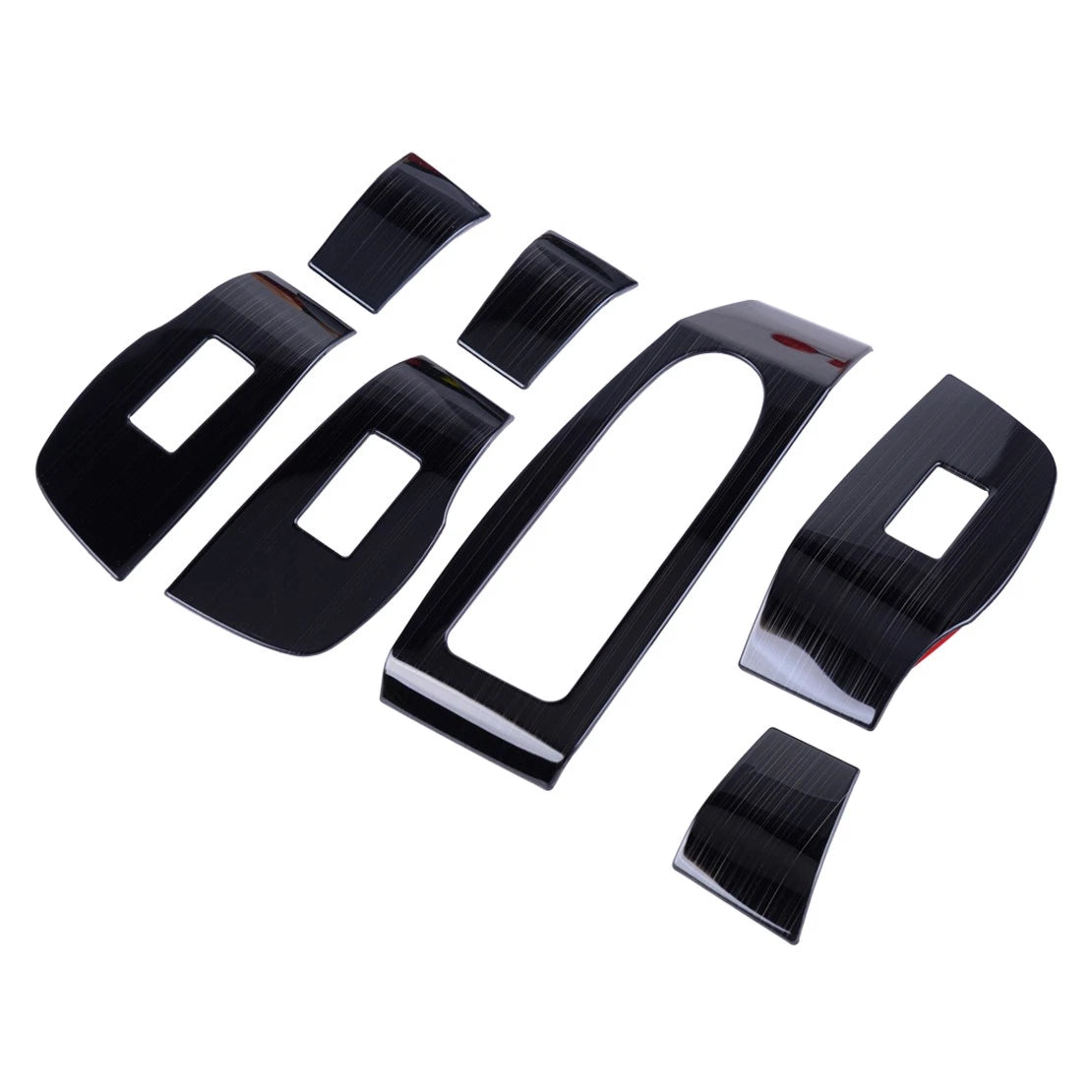 7 x Black Ti Power Window Switch Trims for Mazda 3 (2019-2020)