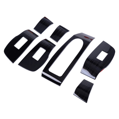 7 x Black Ti Power Window Switch Trims for Mazda 3 (2019-2020)