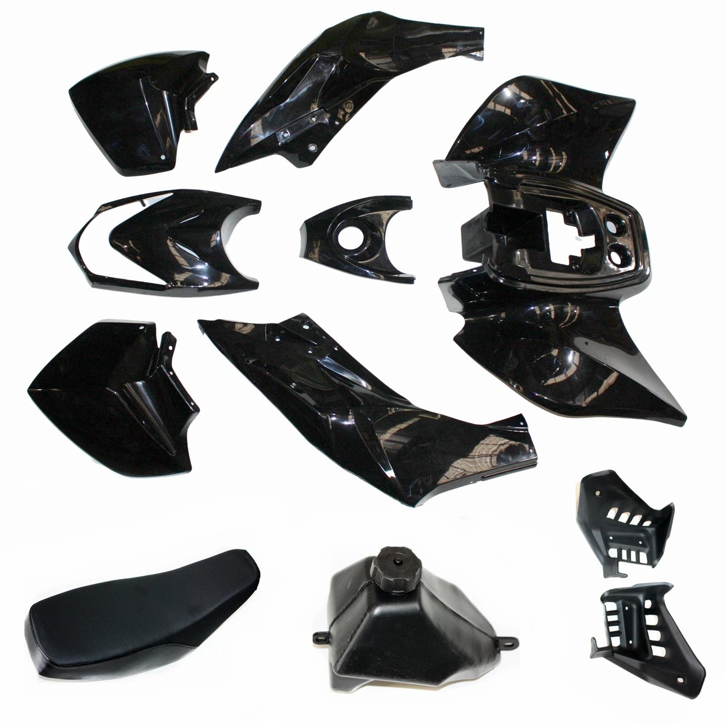 BLACK Plastic Fairing Fender Guard for 125cc TIGER Quad Dirt Bike ATV