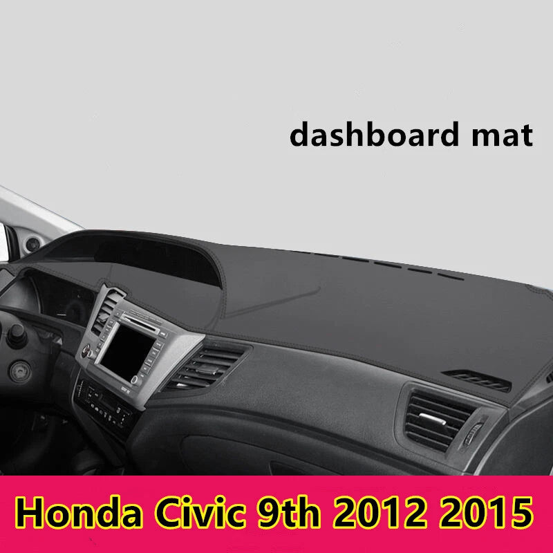 Leather / Car Dashboard Cover Dash Protector Mat Pad for Honda Civic (2006–2023)