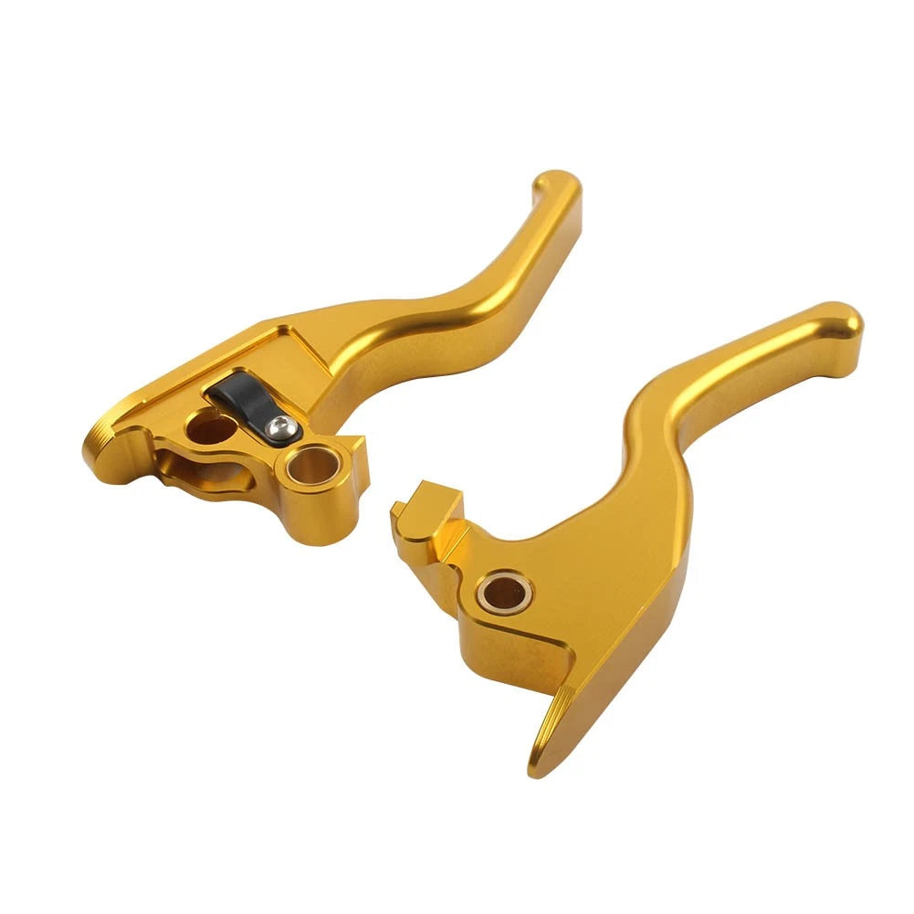 Gold Brake Clutch Levers 5.9" for Harley Street Bob FXBB Softail 114 (15-22)