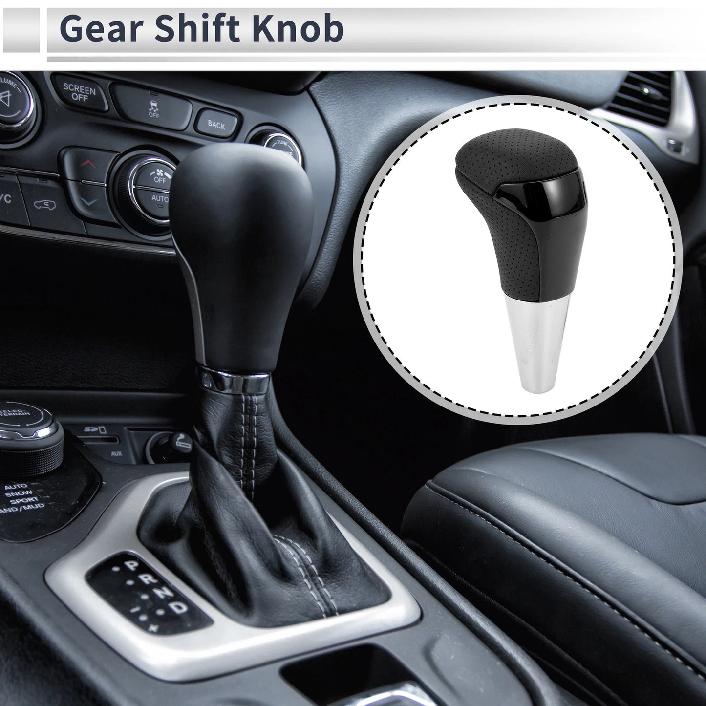Automatic Gear Shift Knob for Lexus LS430 (2001-2006) Black Faux Leather