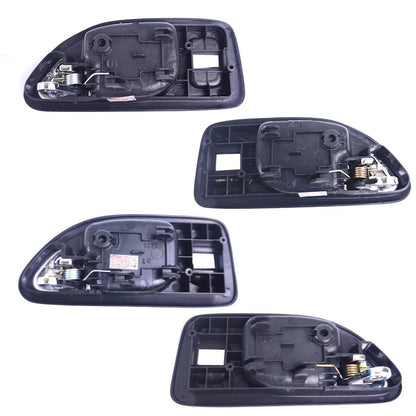 Interior Door Handle Gray Set 4 L+R Fits Honda Accord CD 4D Sedan 1994-97 D06