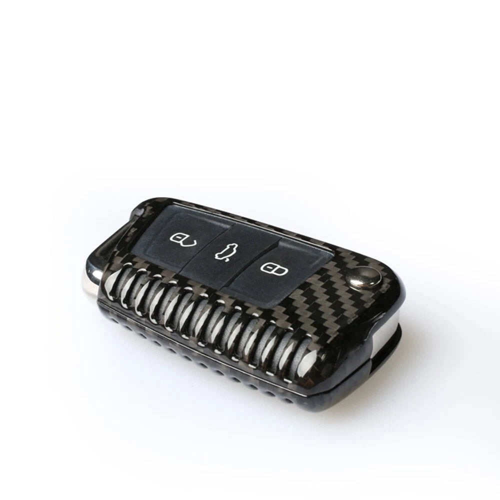Carbon Fiber Key Case Cover for 2015-2021 VW MK7 Golf GTI Jetta (2015-2021)