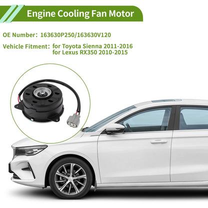 Radiator Fan Motor for Toyota Sienna (2011–2016)
