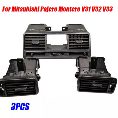 3PCS Panel Dash Air Outlet Vents for Mitsubishi Pajero Montero V31 V32 V33