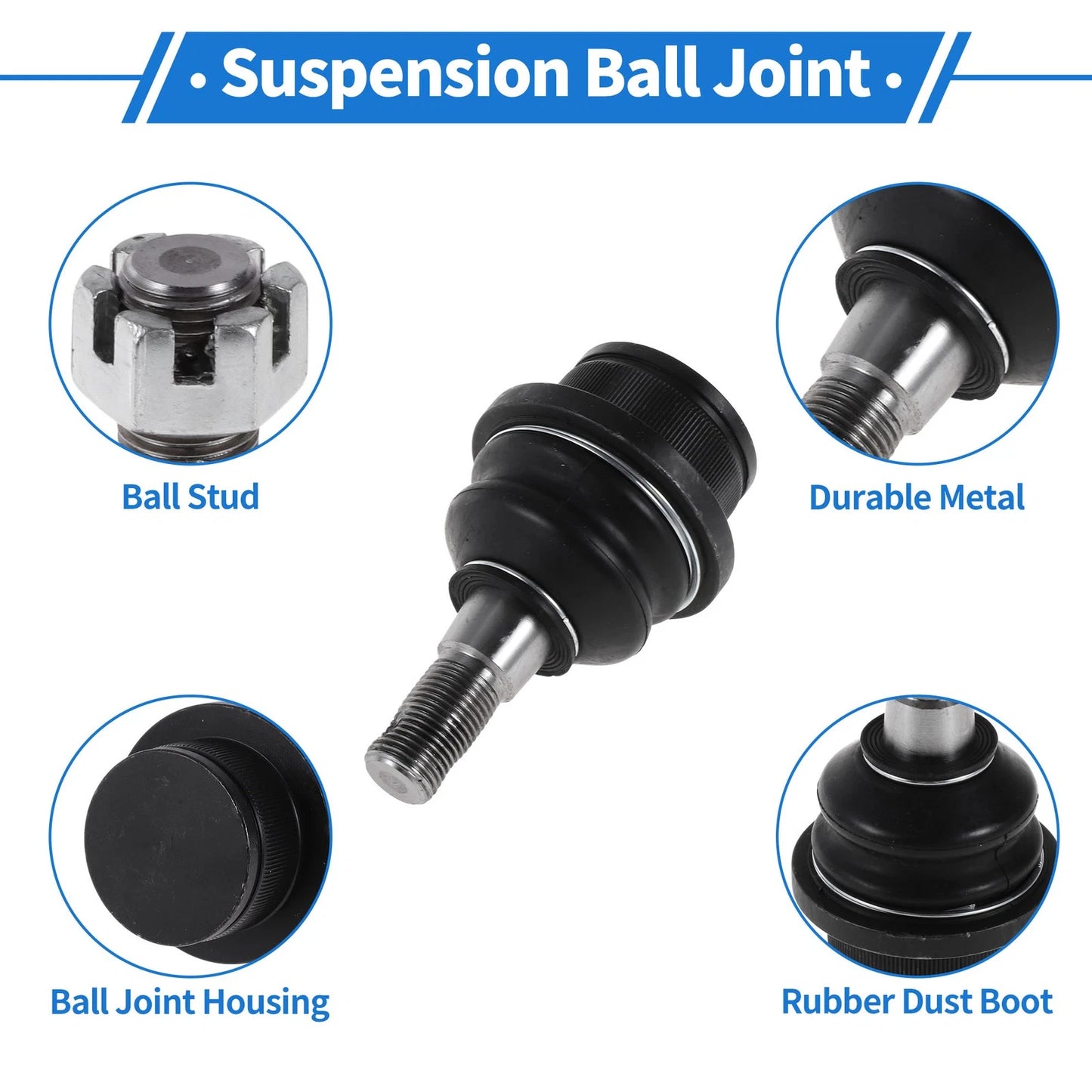 2 Pcs Front Lower Ball Joints for Ford Ranger (1999-2012)