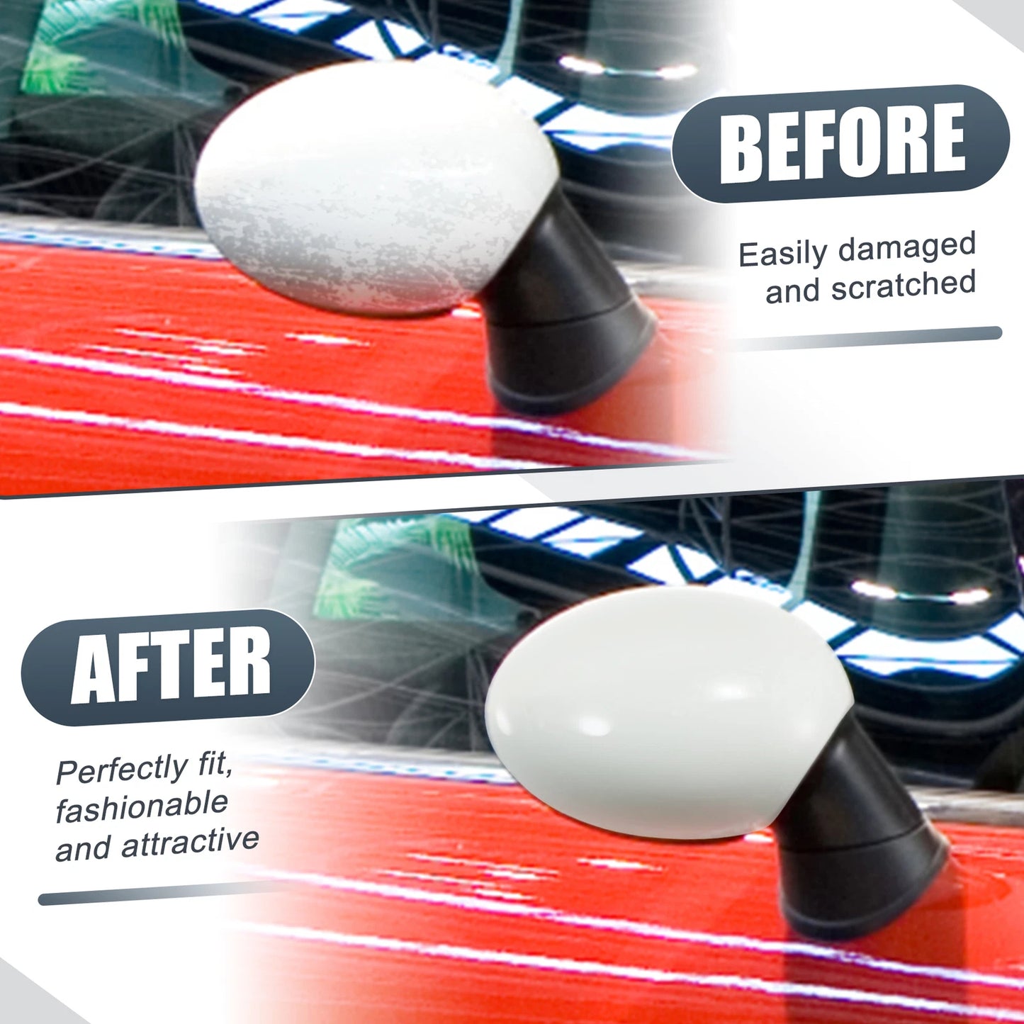 Right Side Mirror Cover White for BMW Mini Clubman R55 R56 (2007-2014)