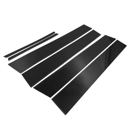 6 x Black Window Pillar Posts Trim Covers for Toyota Corolla (2014-2018)
