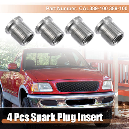 4pcs 14mm Spark Plug Port Inserts for Ford Triton 4.6L 5.4L 6.8L (2000-2010)