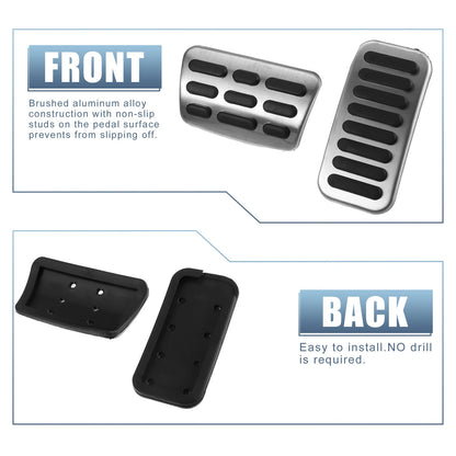3 x Accelerator & Brake Pedal Covers for Kia Forte (2010-2012)