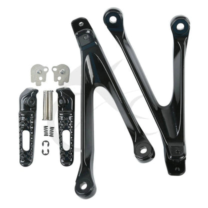 Driver & Passenger Footrests Pegs for Honda CBR1000RR (2008-2016) Black