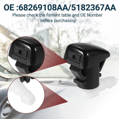 Windshield Washer Nozzle Set for Dodge Durango