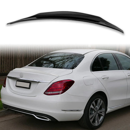 ABS Boot Spoiler for Mercedes Benz W205 Sedan Gloss Black (2015-2020)