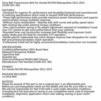 Timing Belt for Honda Metropolitan NCH50 (2012-2015)