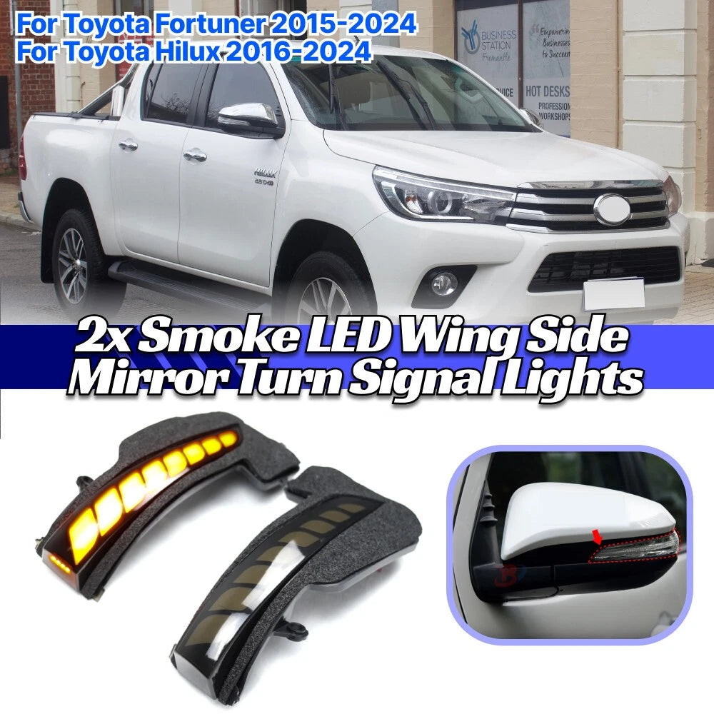LED Side Mirror Turn Signal Light  for Toyota Hilux Fortuner (2016–2024)