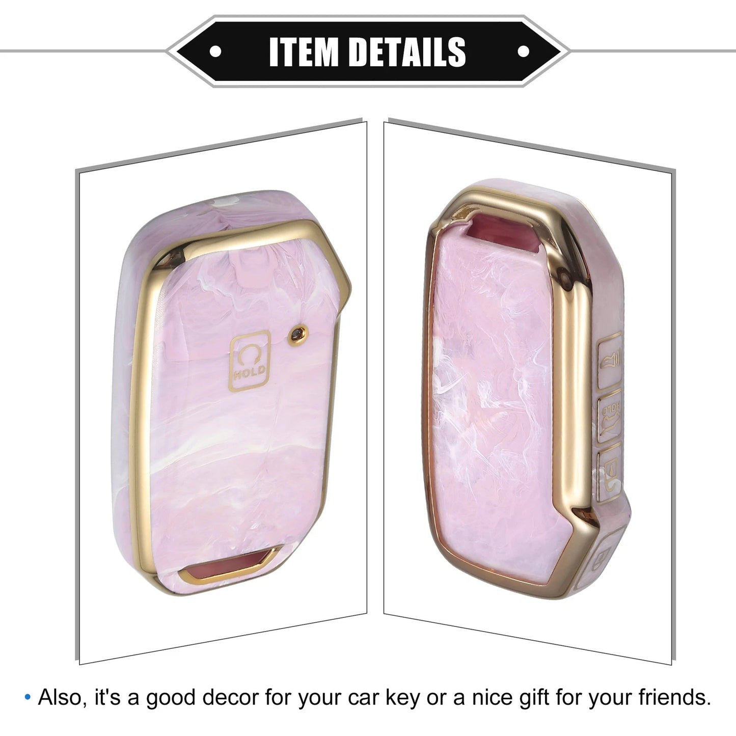 Kia Soul Key Fob Cover Protection 2020-2022 Durable TPU Pink