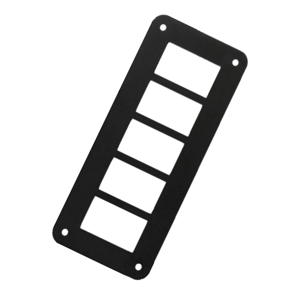 5 Gang Aluminum Rocker Switch Panel for Car Boat SUV