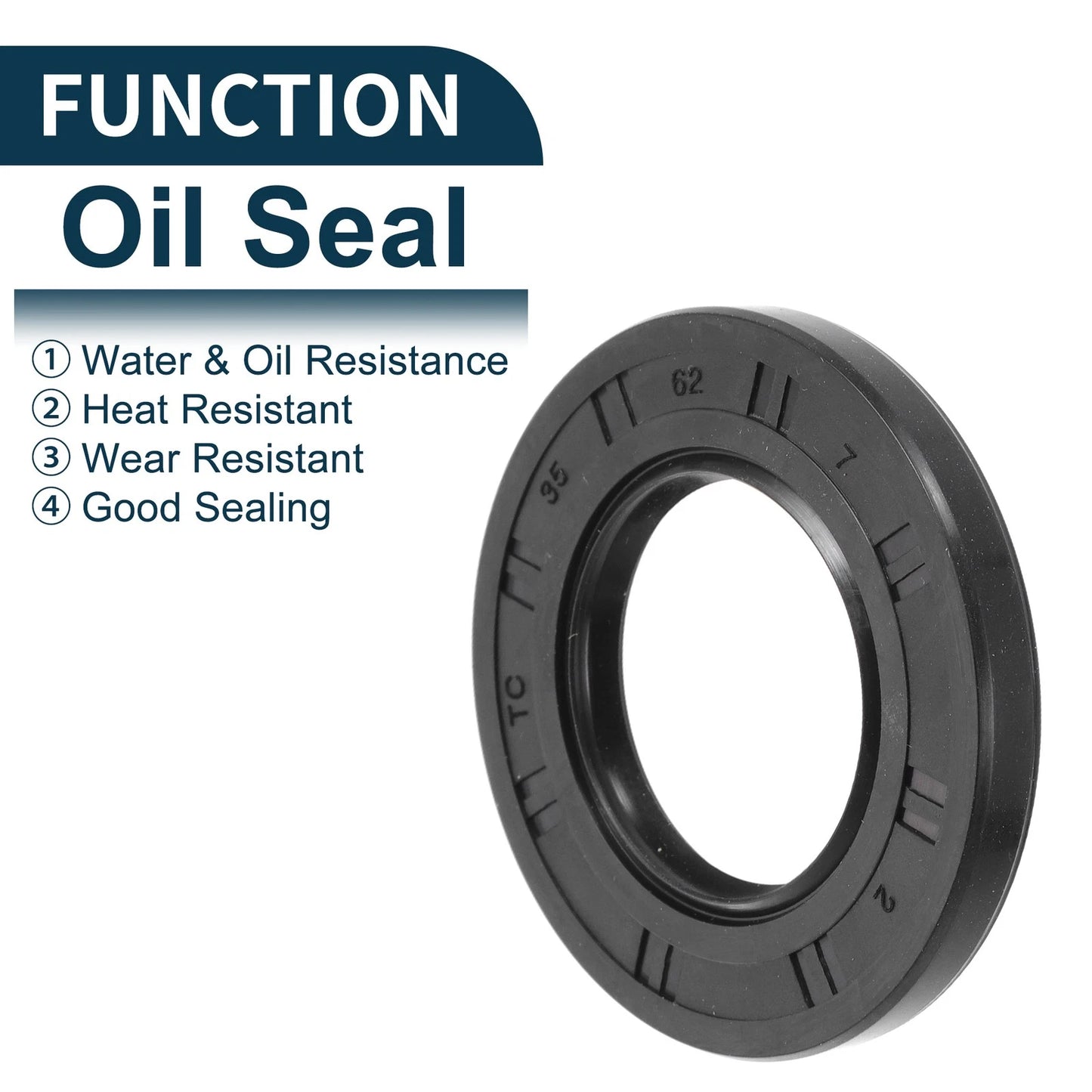 Oil Seal / 5Pcs / Seal Ring Rotary Shaft NBR Rubber for Car