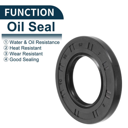 Oil Seal / 5Pcs / Seal Ring Rotary Shaft NBR Rubber for Car