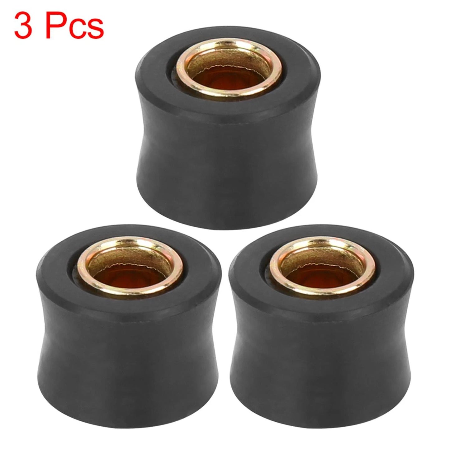 3 x 10mm Shock Absorber Cushion Rubber Ring Bushing for Universal Motorbike