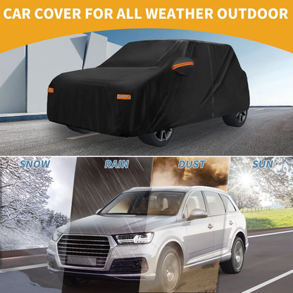 Waterproof All Weather Car Cover for Mini Cooper 4DR Black