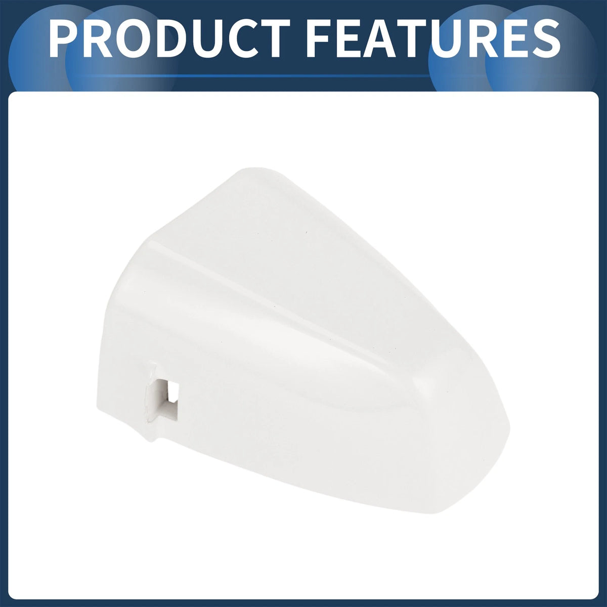 Front Left Door Handle Cover for BMW X1 X2 X5 2015-2018 (2 x White)