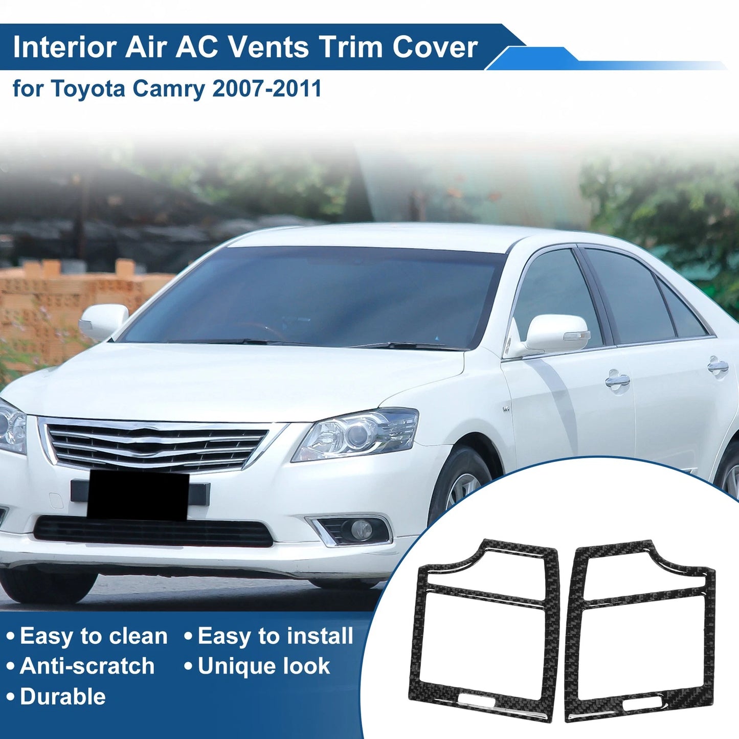 Air Condition Outlet Vent Trim Cover Frame for Toyota Camry (2007–2011)