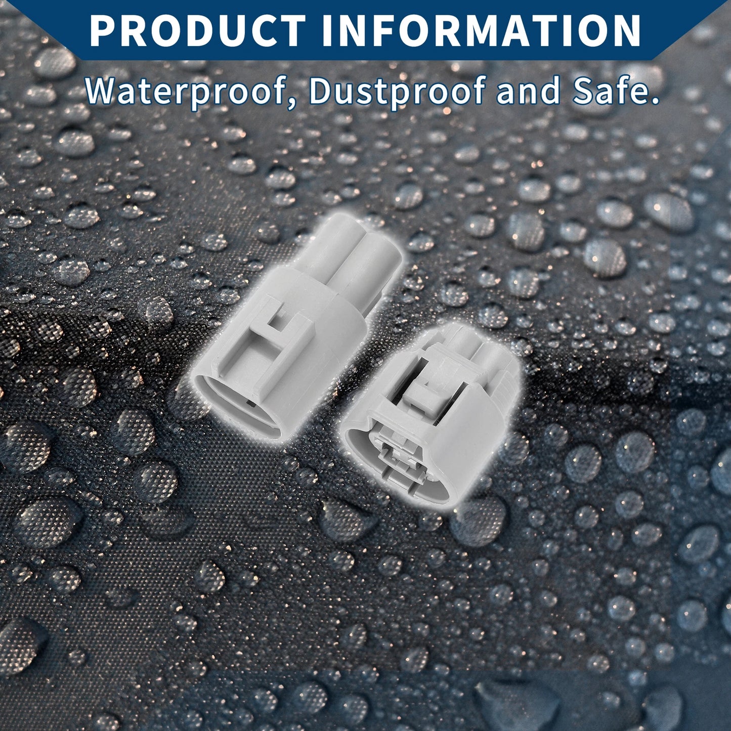 Pin Radiator Fan Connector Plug Male Female Wire Terminal for Toyota RAV4