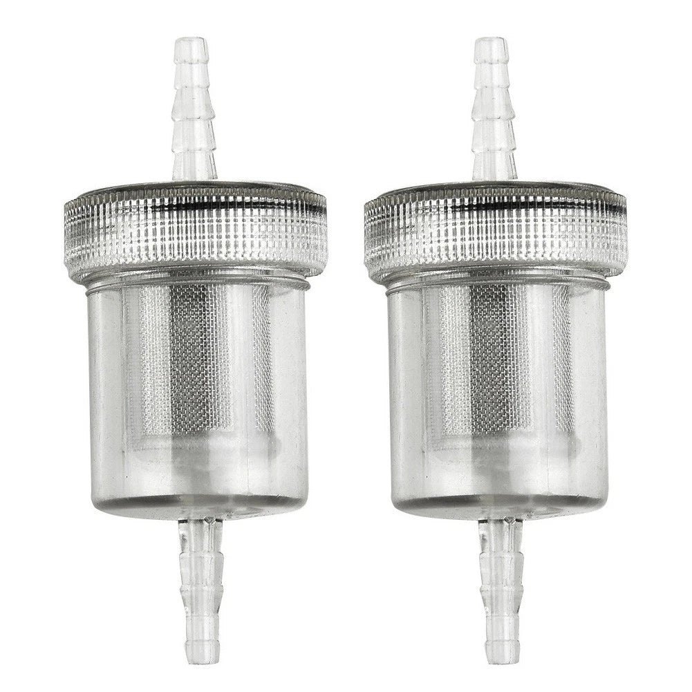 2 x Transparent Diesel Filter Fuel Kit Plastic Air Heater for Camper RV