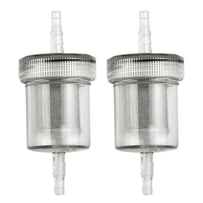 2 x Transparent Diesel Filter Fuel Kit Plastic Air Heater for Camper RV