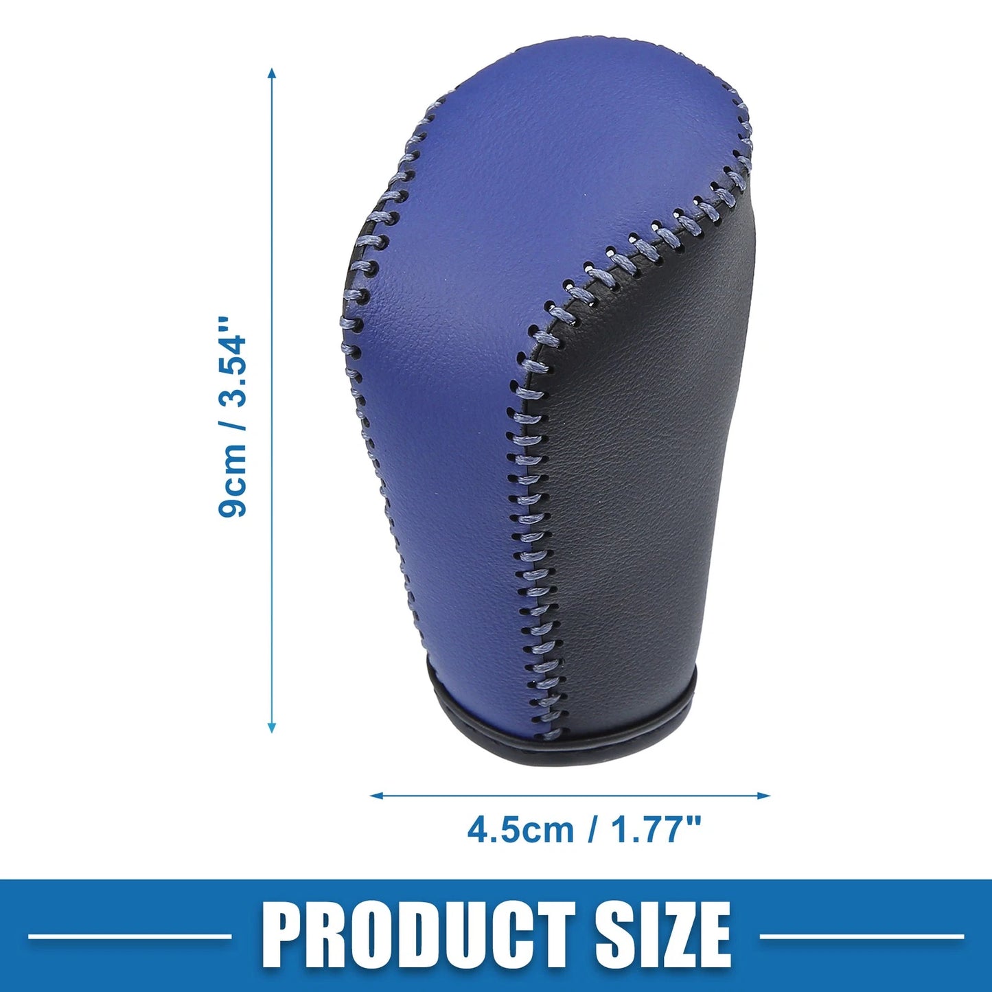 Black Faux Leather Gear Shifting Knob Cover for Mazda 3 (2011-2013)