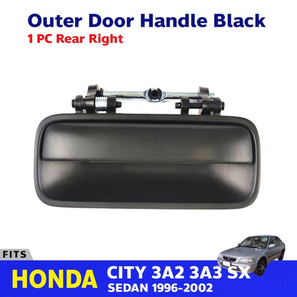 Outer Door Handle Black Rear Right Fits Honda City 4D Type Z Sedan 1996-02 D06
