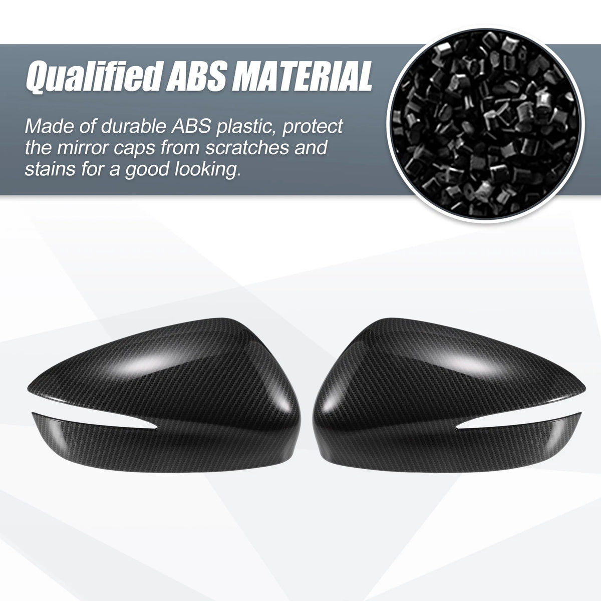 Rearview Mirror Cover Overlay Carbon Fiber for Mazda CX-3 (2017-2018)