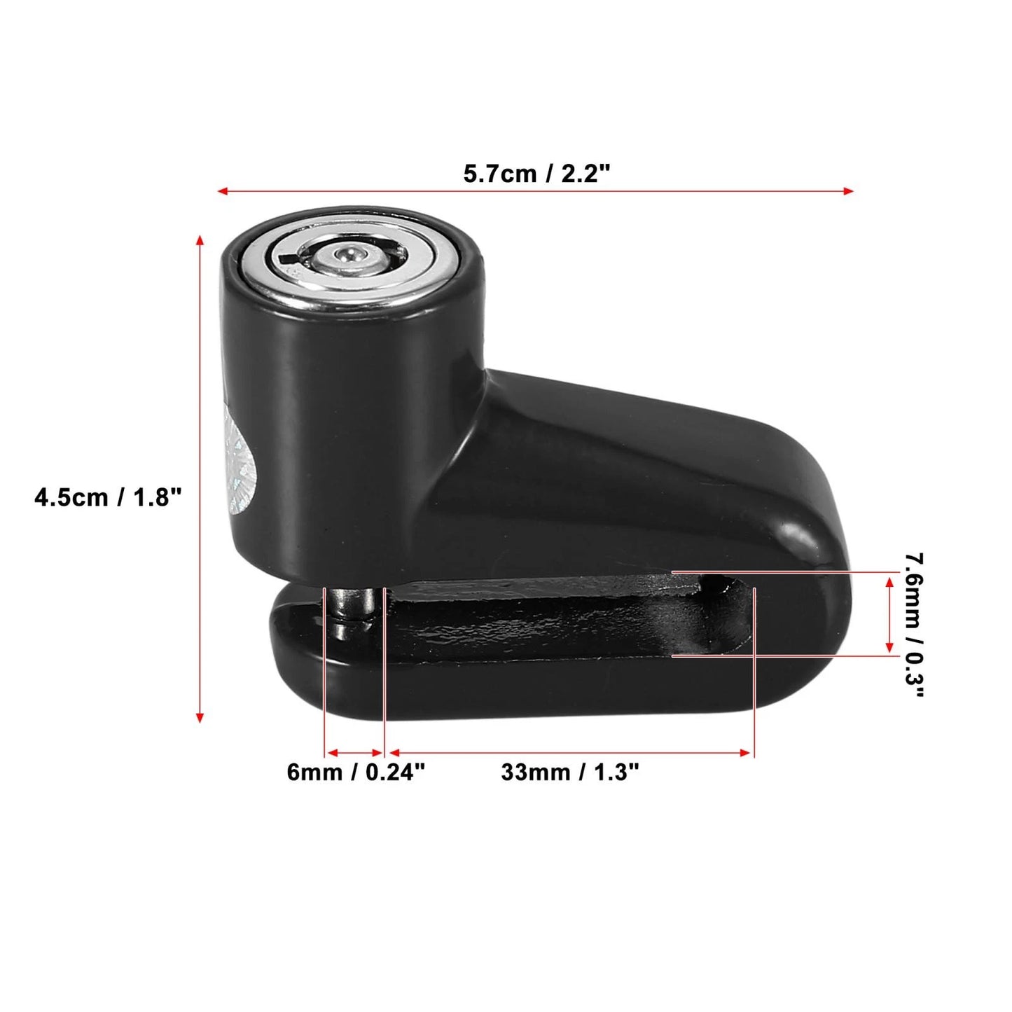 Universal Motorcycle Disc Brake Lock with Blue Rope Set