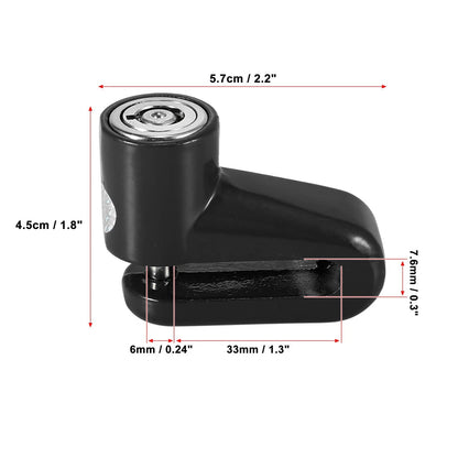 Universal Motorcycle Disc Brake Lock with Blue Rope Set