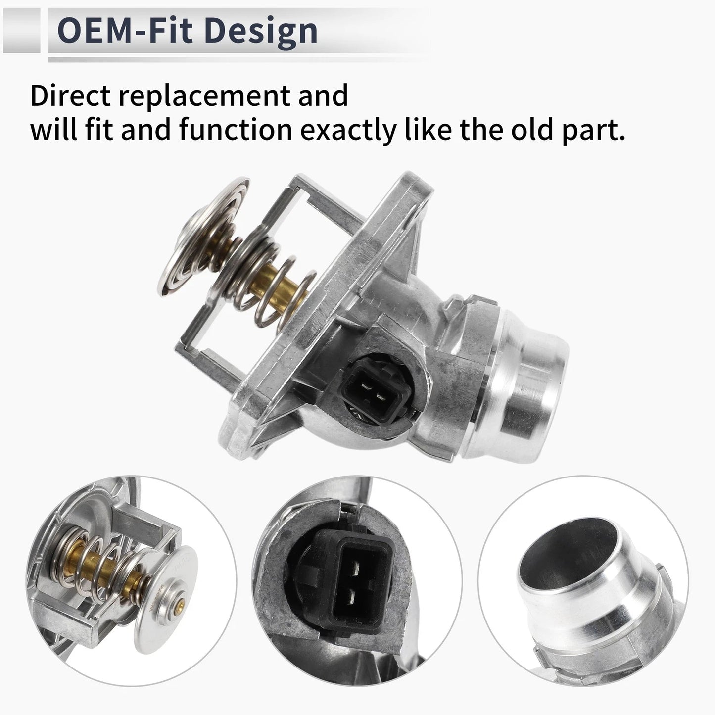 Engine Coolant Thermostat Housing for BMW X5 540i, 740iL, 740i (1997-2003)