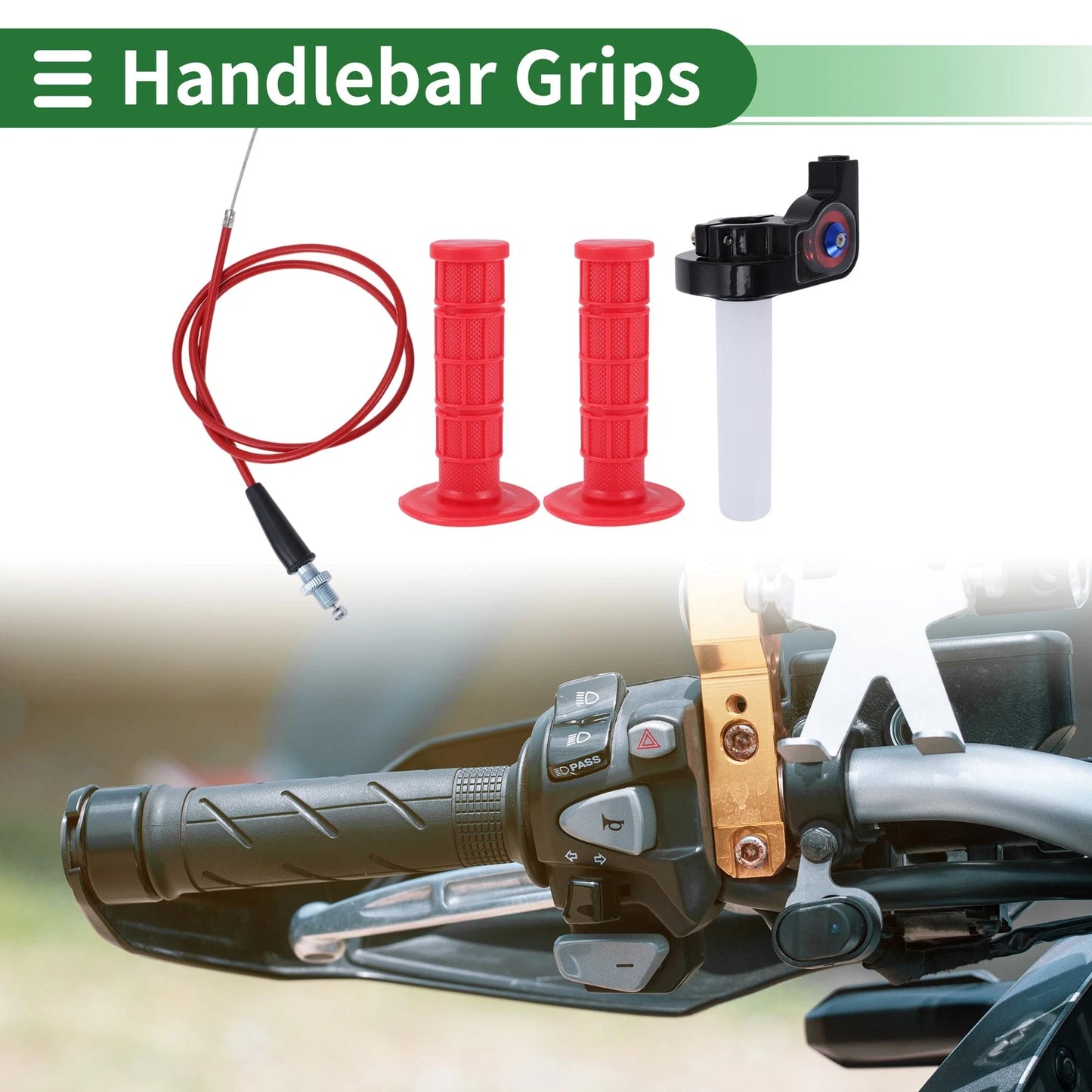 2 x Grips / 7/8" 22mm Hand Covers for Motorcycle