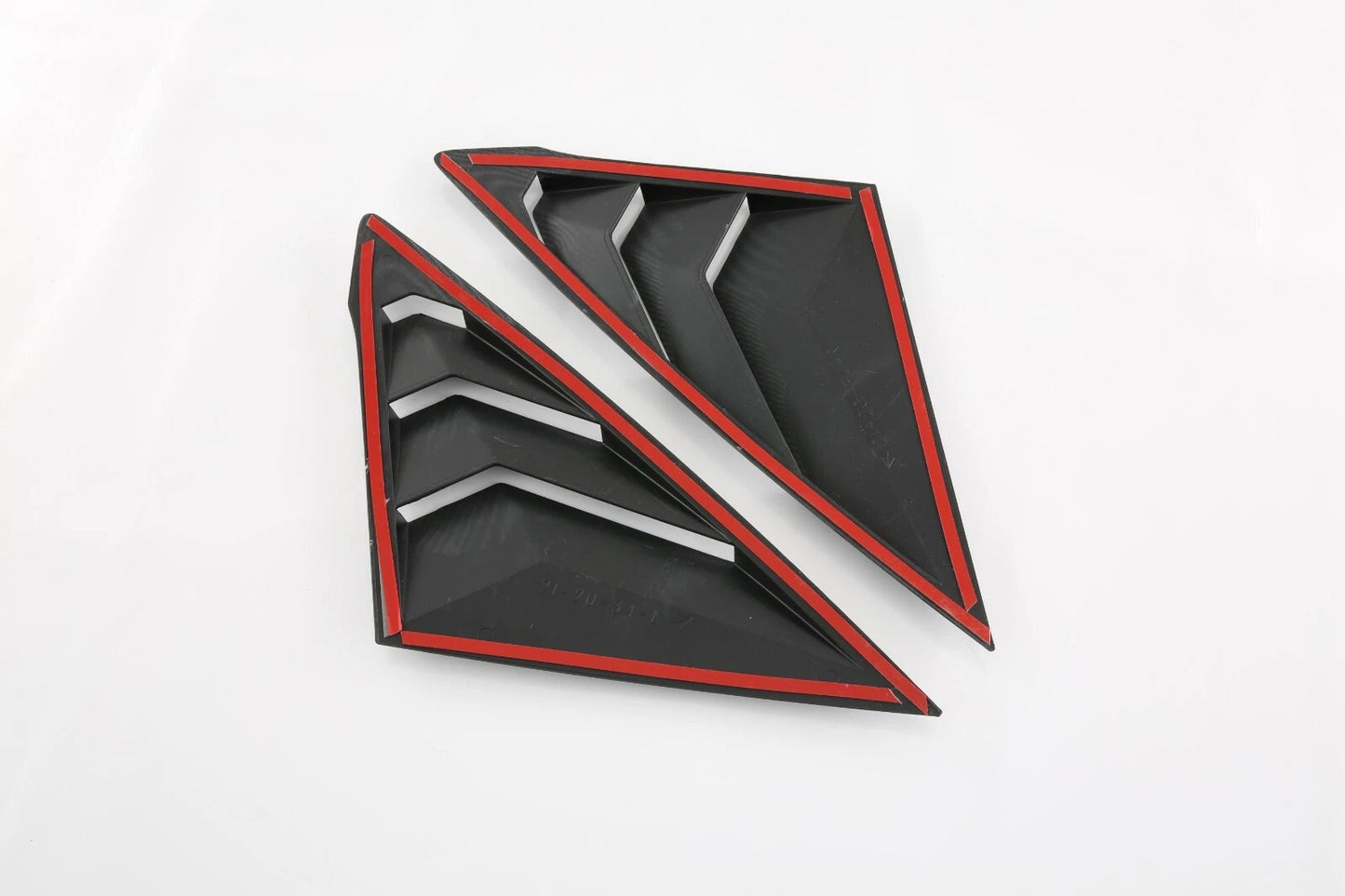 Carbon Fiber Rear Window Side Louver Covers for 2022-2023 Honda Civic Sedan
