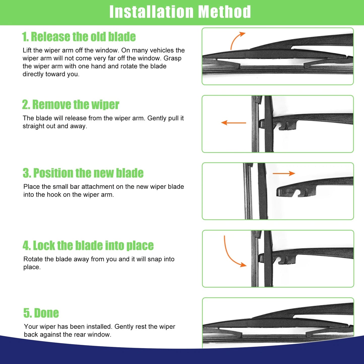 Rear Window Wiper Blade for Honda CR-V (2017-2023)