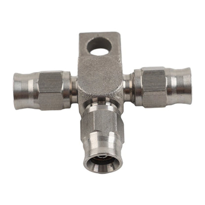 Stainless Steel AN-3 Tee Brake Hose Fittings for Car (No Year Specified)