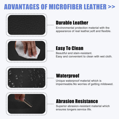 Microfiber Leather Armrest Cover for Honda CR-V (2017-2021) Black