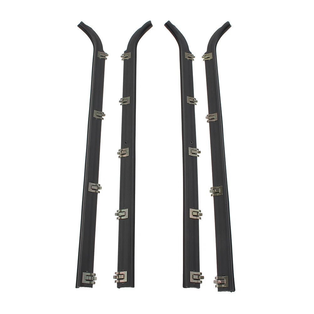 4 x Door Window Seal Weatherstrip for Ford F150 F250 F350 (1987-1997)