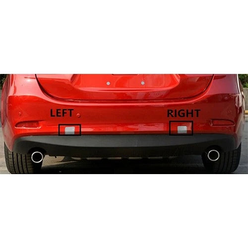 2 x Tow Hook Trim Panels for Mazda 6 Rear Bumper (2013-2018)