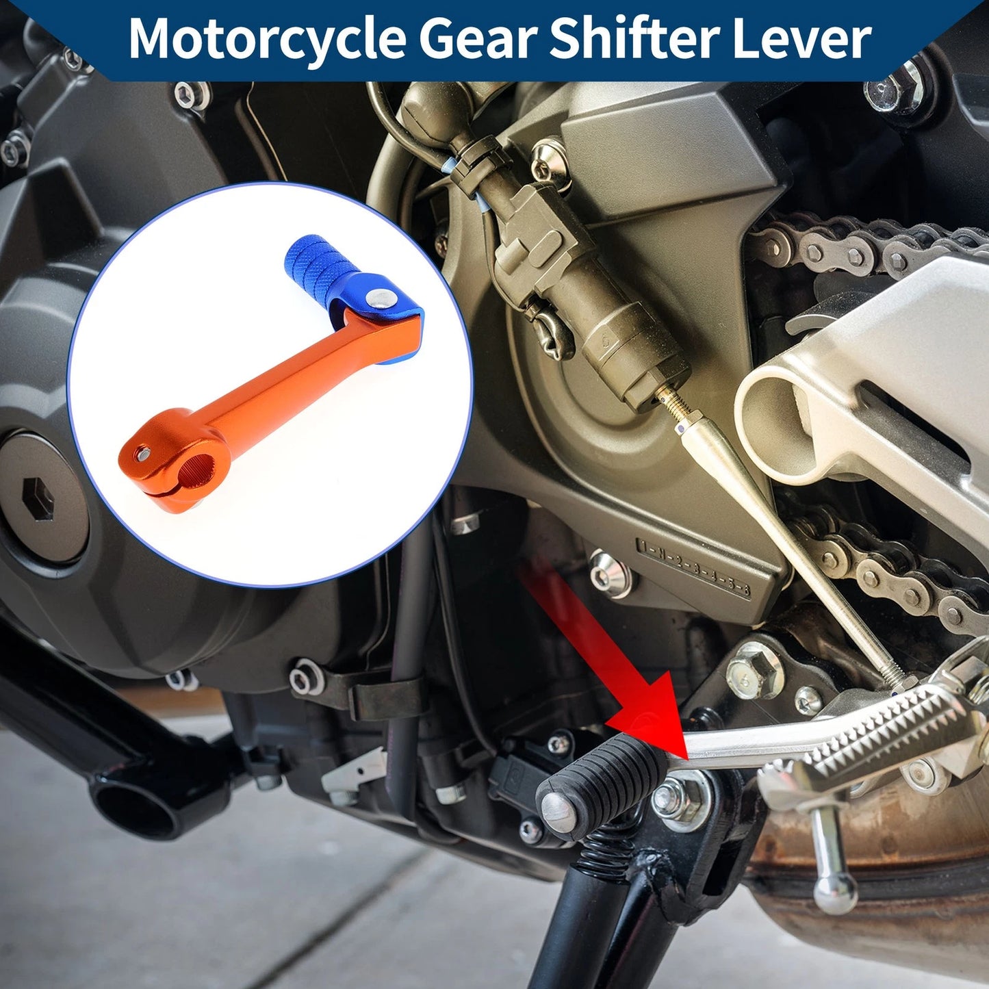 Shifter Lever Folding for Bosuer M5 Orange Lever Blue Head